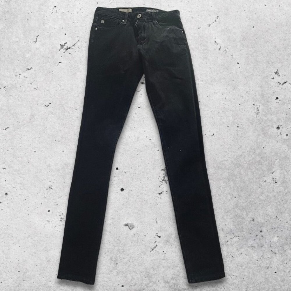 AG The Farrah Contour 360 Jeans Skinny Leg Design High-Rise Fit Black Womens 26R